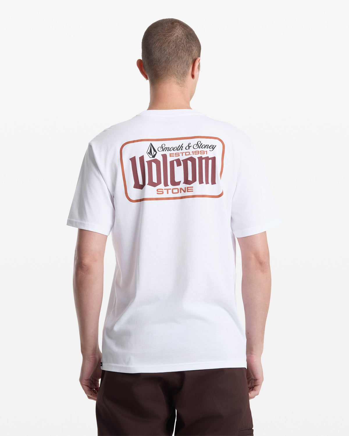 Men's Single Barrel Pocket Short Sleeve Tee White - Volcom