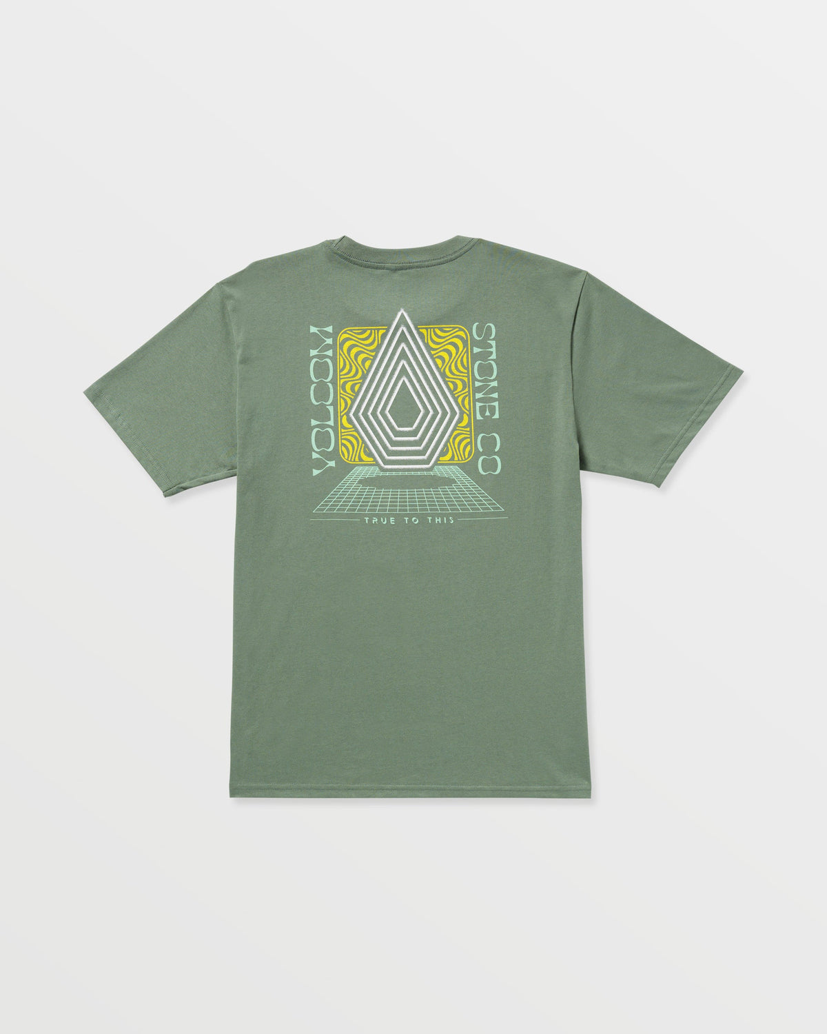 Men's Plated Short Sleeve Tee Light Olive - Volcom