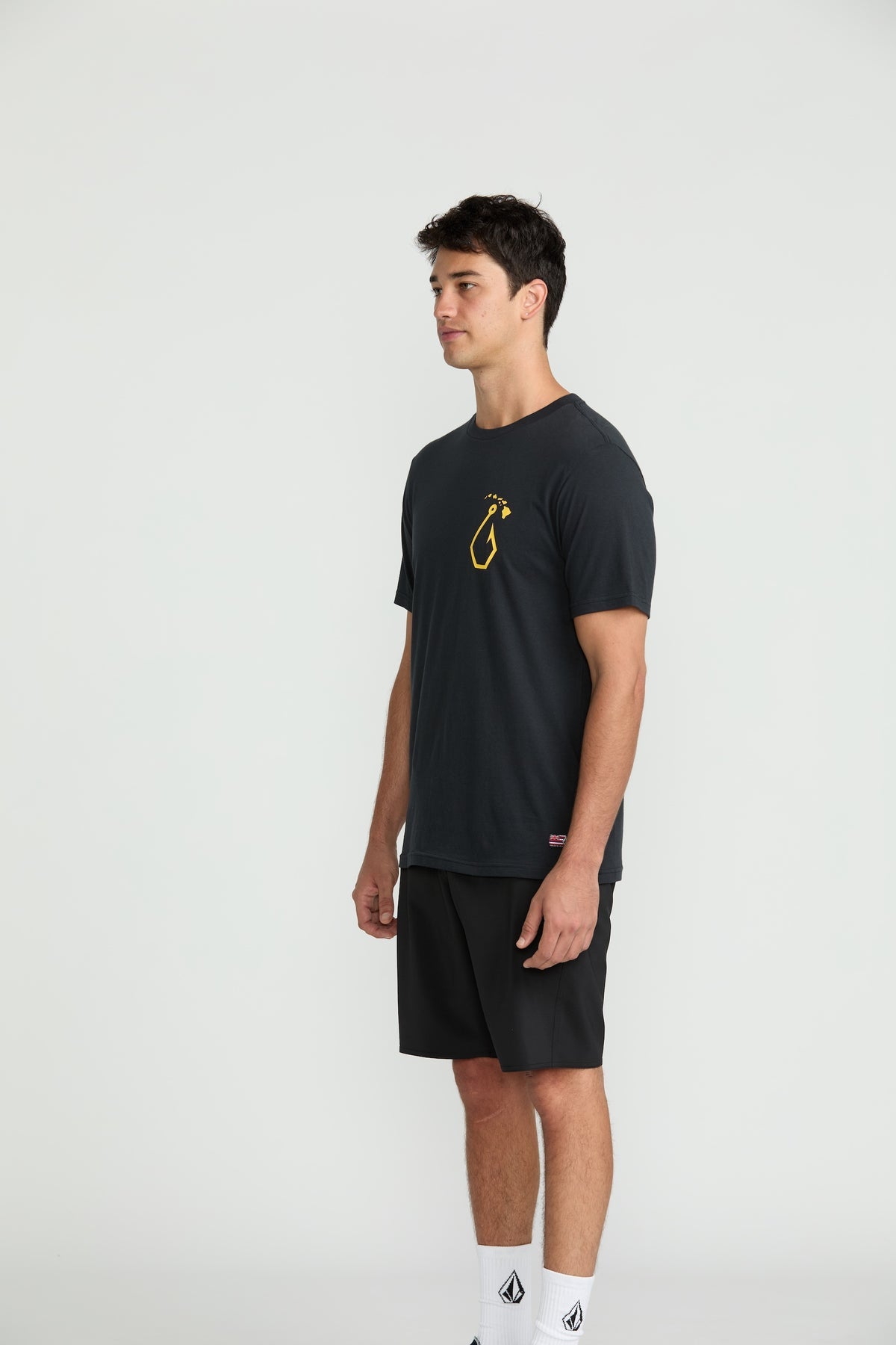 Men's Sinkem Short Sleeve Tee Antique Black - Volcom