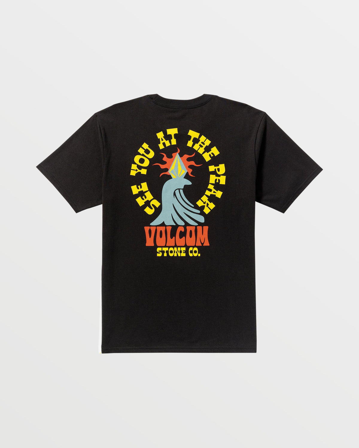 Men's Peak A Boo Short Sleeve Tee Black - Volcom