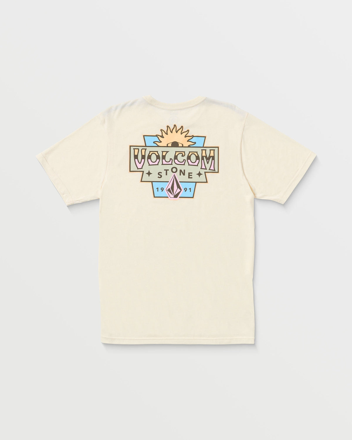 Men's Sure Thing Short Sleeve Tee Off White Heather - Volcom