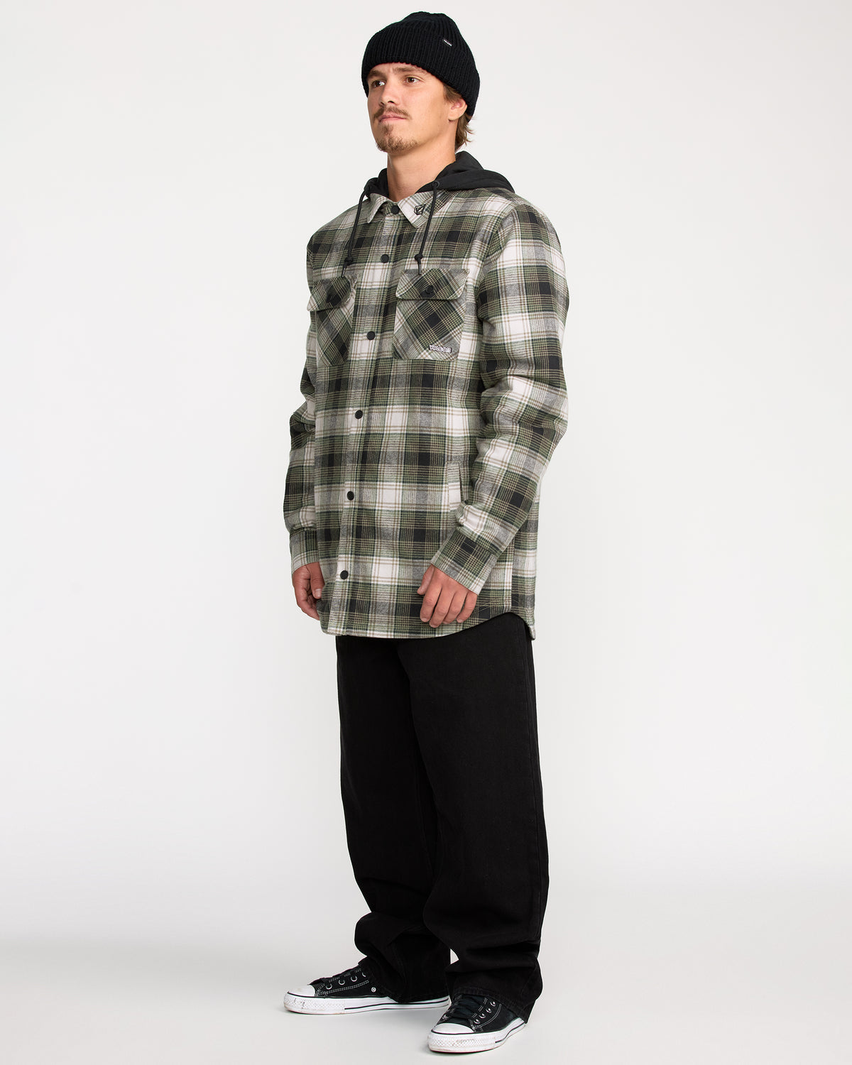 Men's Kenson Insulated Flannel Black Green - Volcom