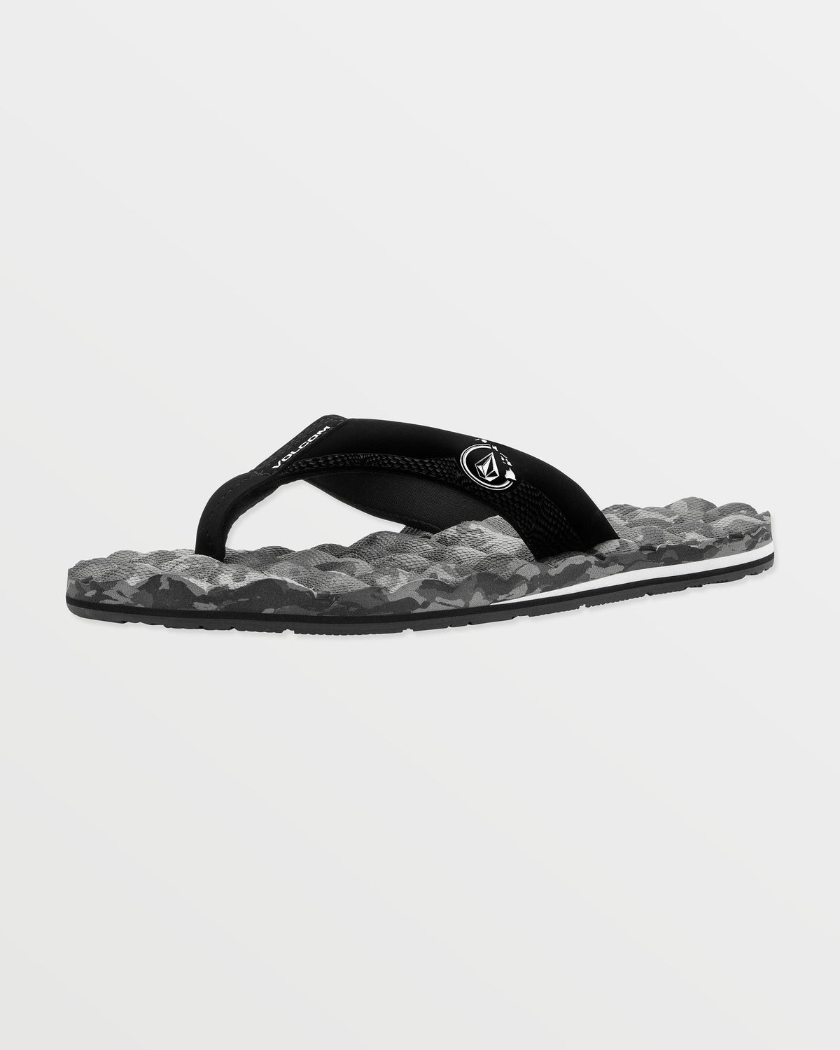Men's Recliner Hawaii Sandals Black/White - Volcom