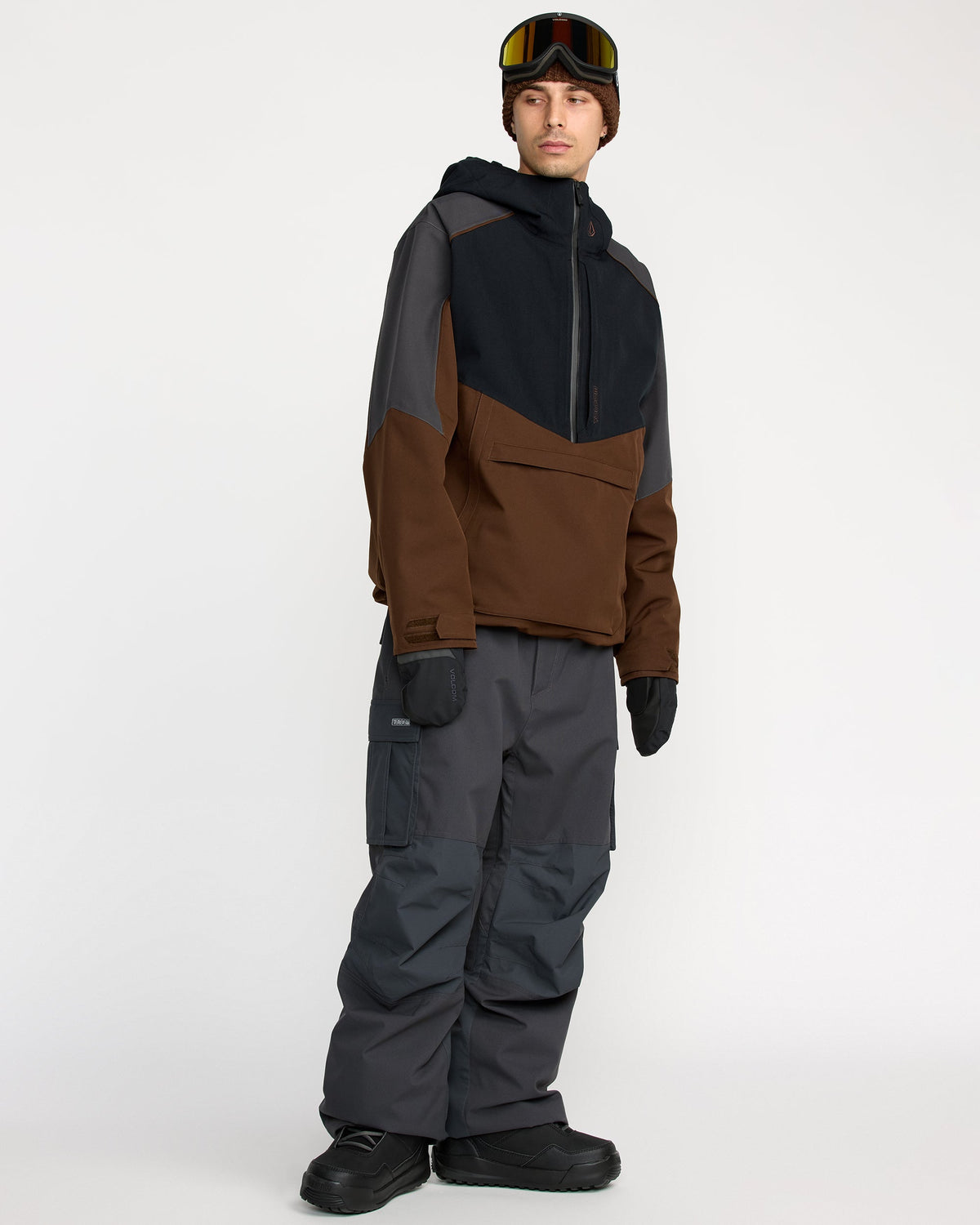 Men's Brighton Pullover Jacket Brown - Volcom