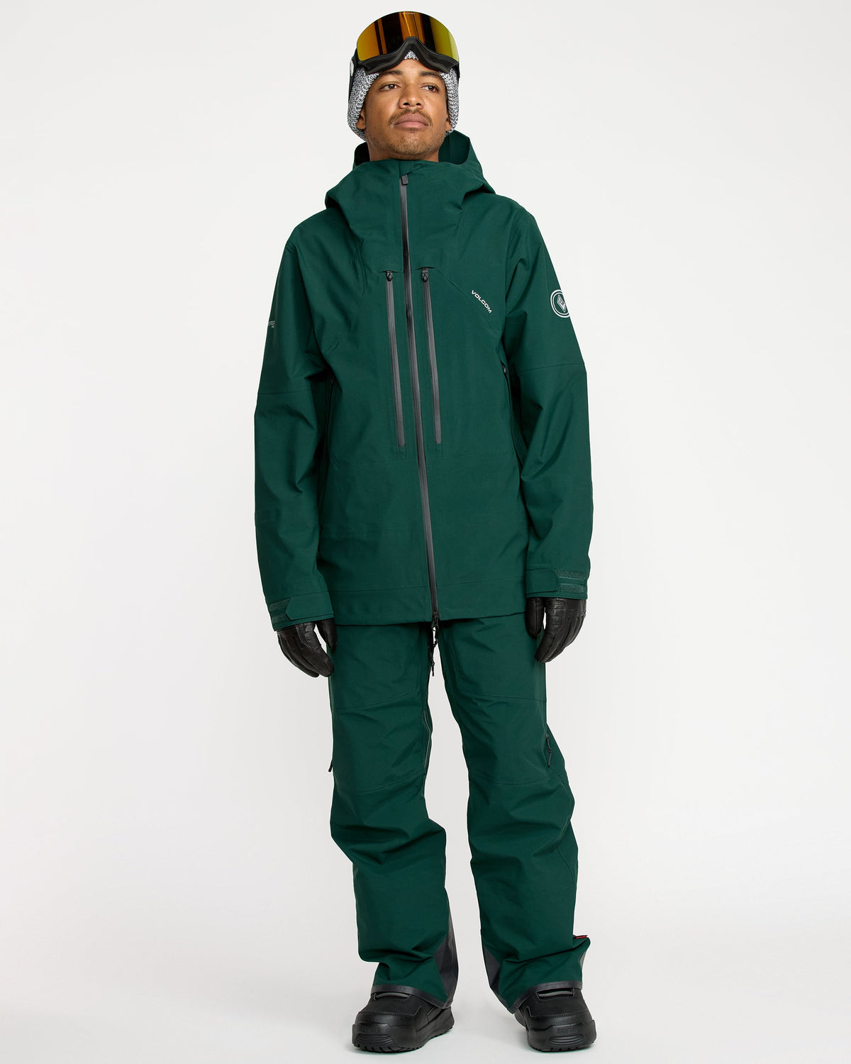 Men's Guide Gore-Tex Pro Shell Pants Black Green - Volcom