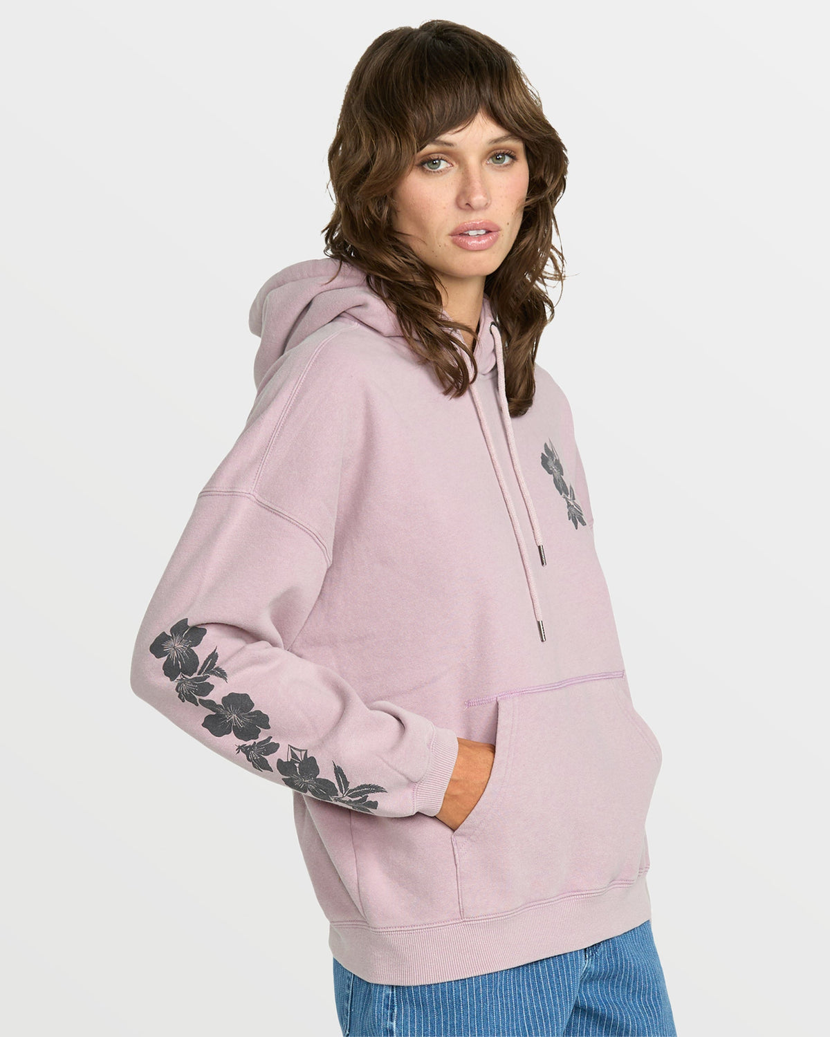 Women's Stone Art Up Hoodie Violet Ice - Volcom