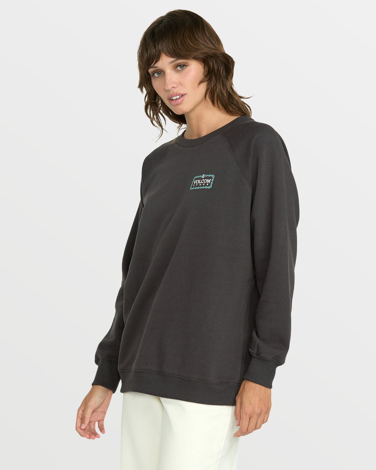 Women's Stone Magic Boyfriend Sweatshirt Vintage Black - Volcom