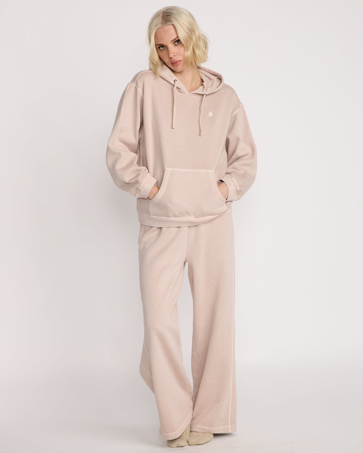 Women's Stone Soft Hoodie Khakiest - Volcom