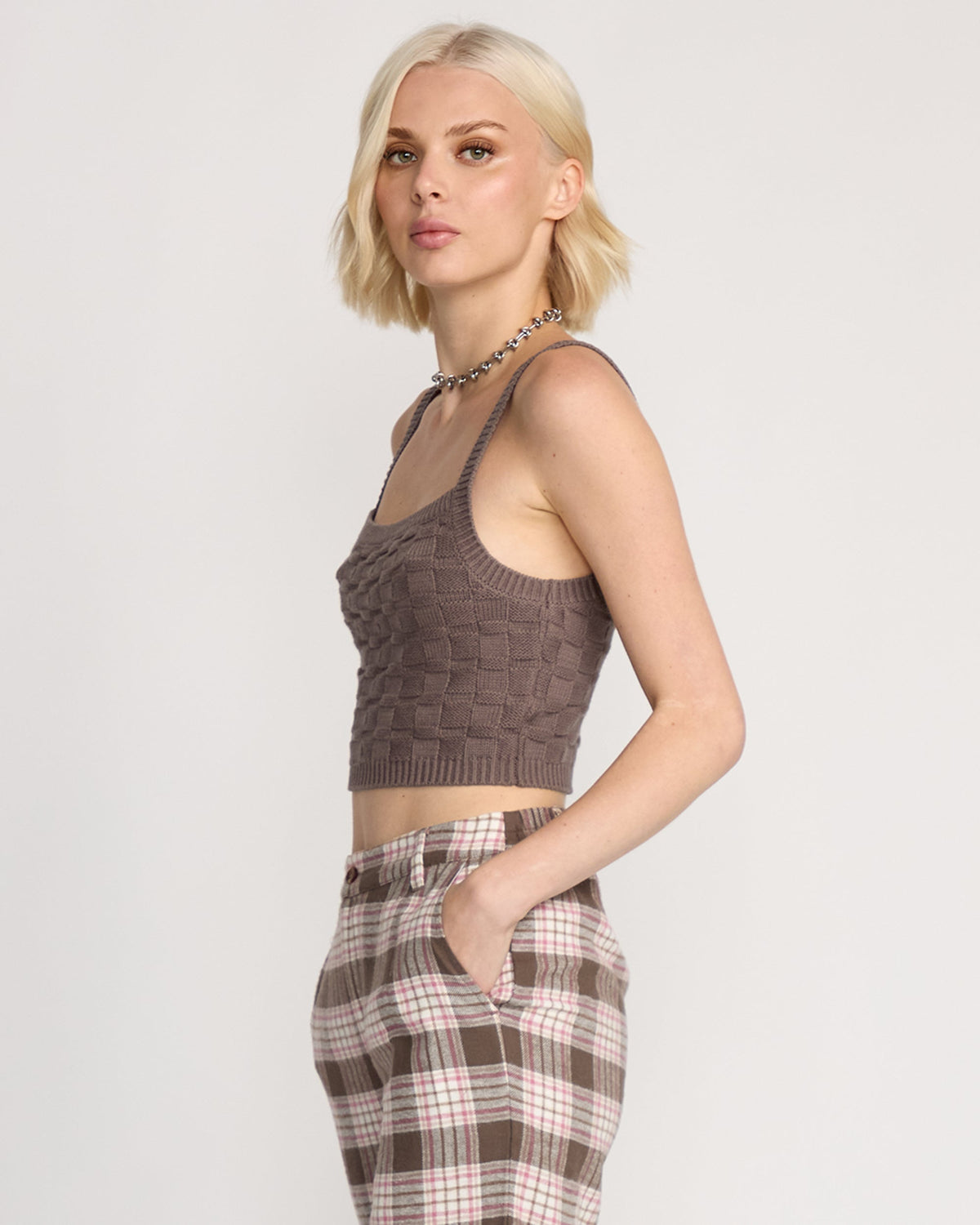 Women's Snug Lyfe Sweater Cami Black Plum - Volcom