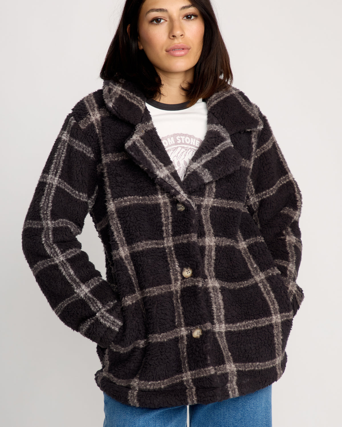 Women's Polar Puff Jacket Vintage Black - Volcom