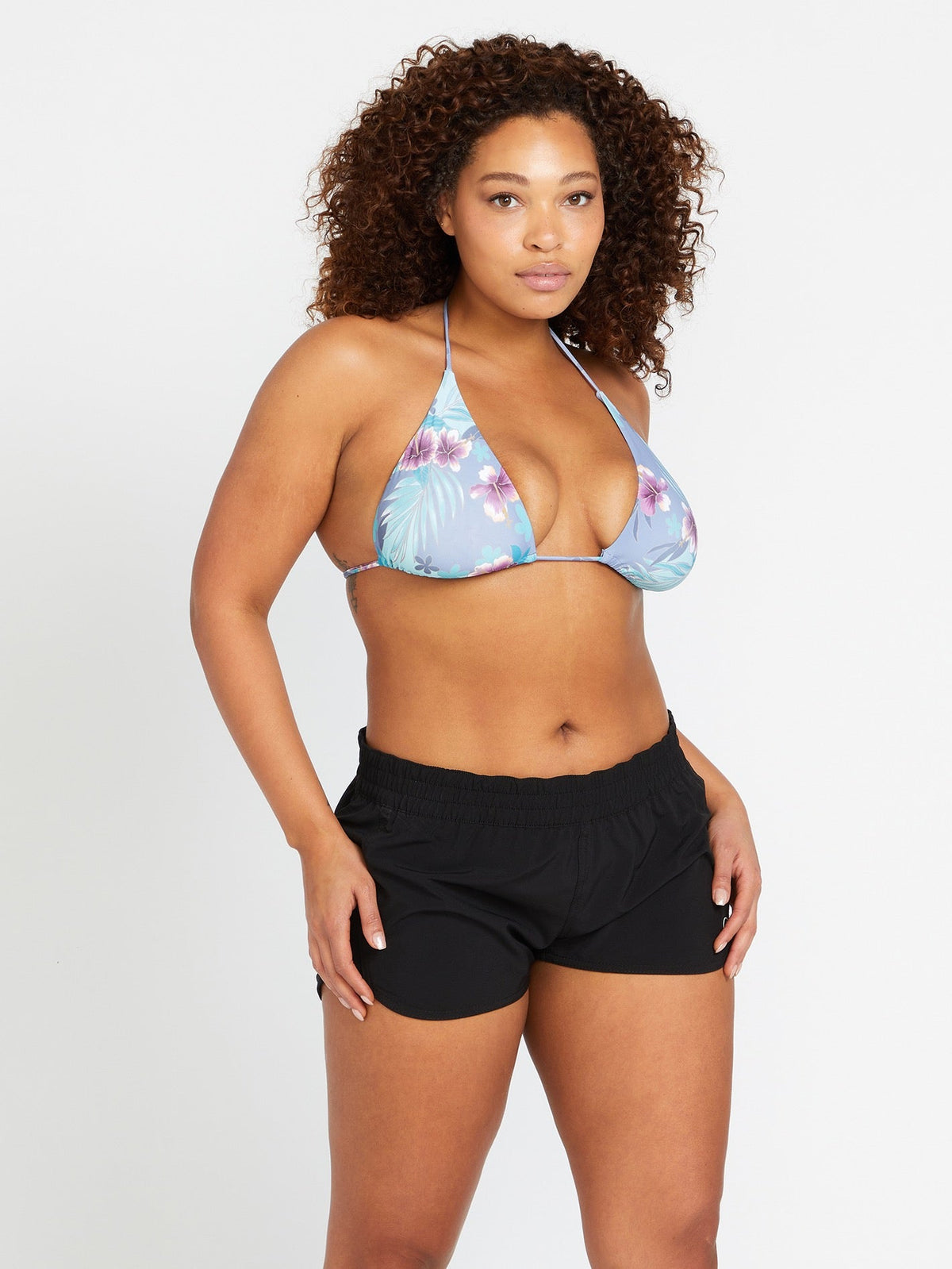Women's Simply Solid Boardshorts Black - Volcom