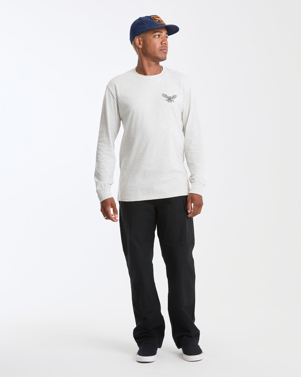 Men's Hammered Long Sleeve Tee Stone Heather - Volcom
