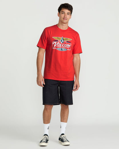 Men's Revel Short Sleeve Tee Chili Red - Volcom