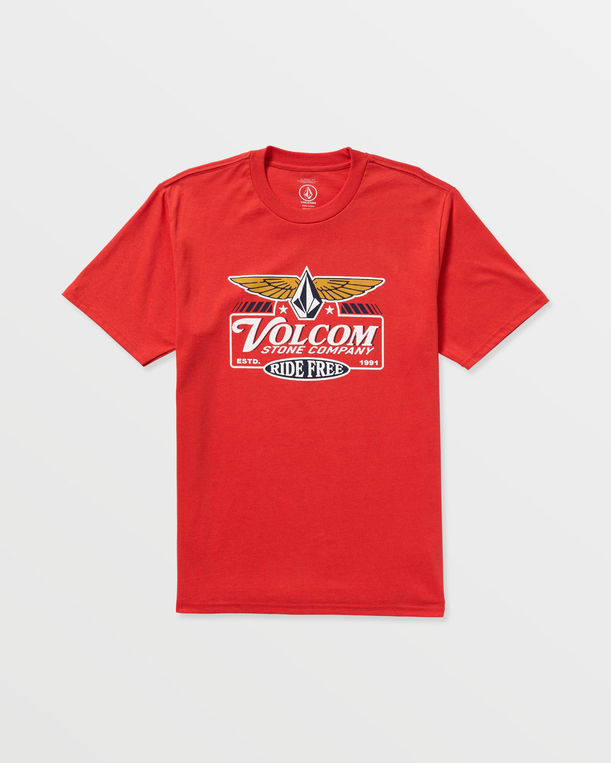 Men's Revel Short Sleeve Tee Chili Red - Volcom