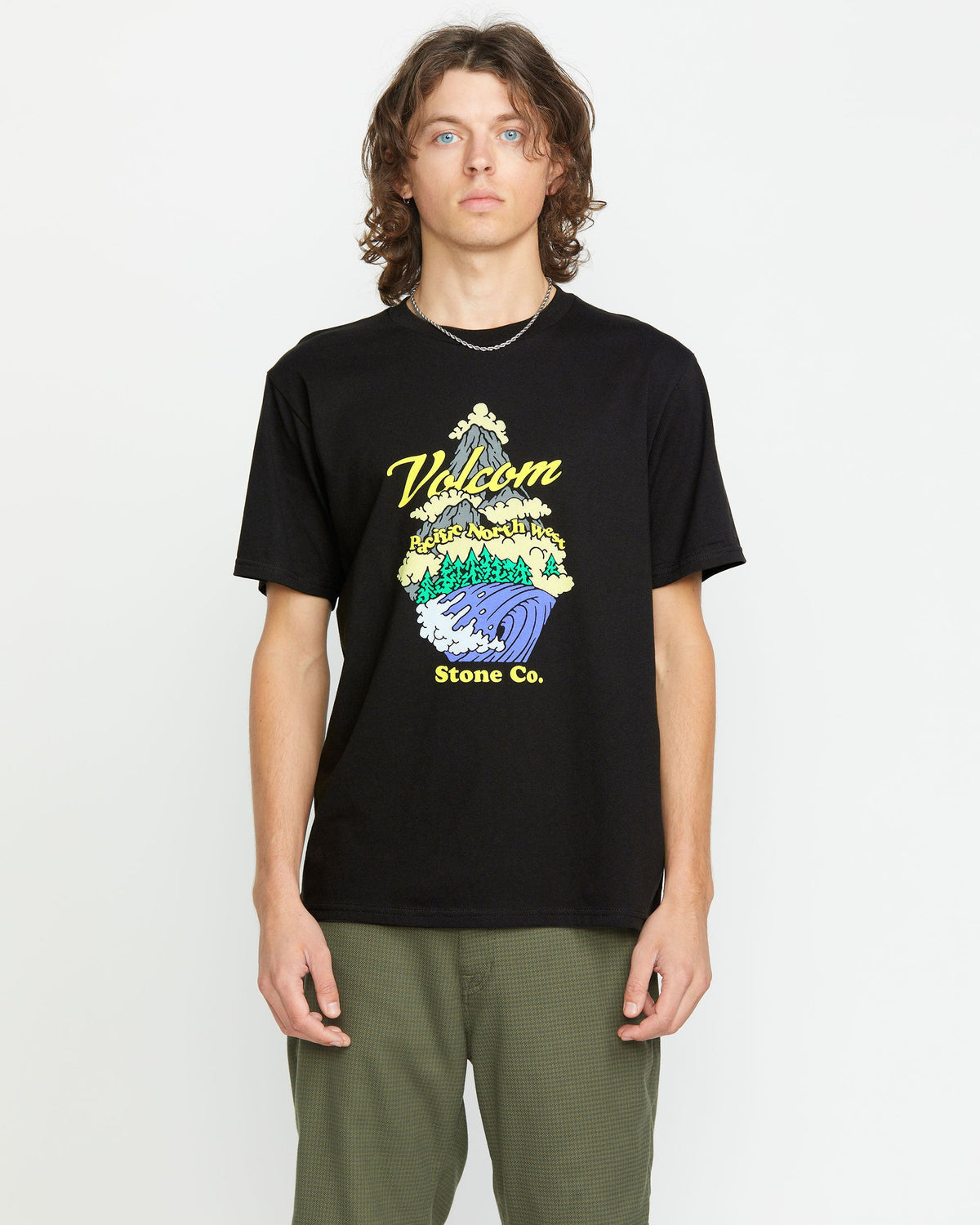 Men's Pnw Short Sleeve Tee Black - Volcom