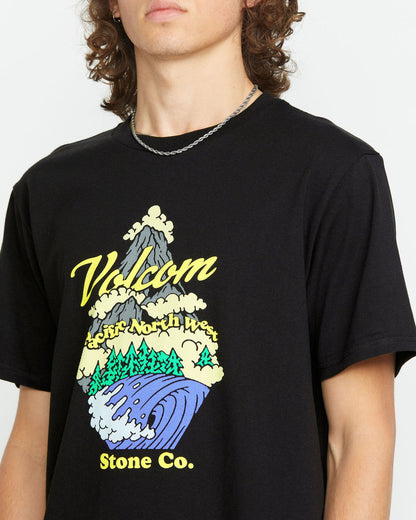 Men's Pnw Short Sleeve Tee Black - Volcom