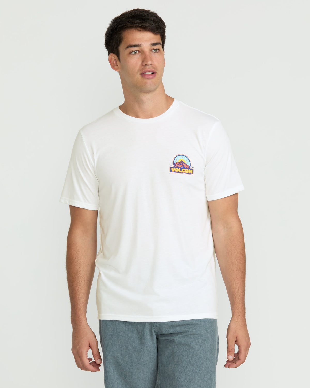Men's Techtonic Tech Short Sleeve Tee White - Volcom