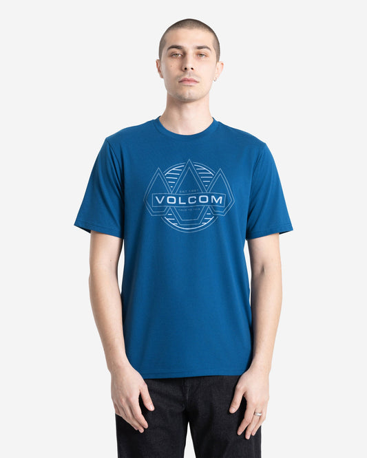 Men's Walker Short Sleeve Tee Cosmic Blue - Volcom