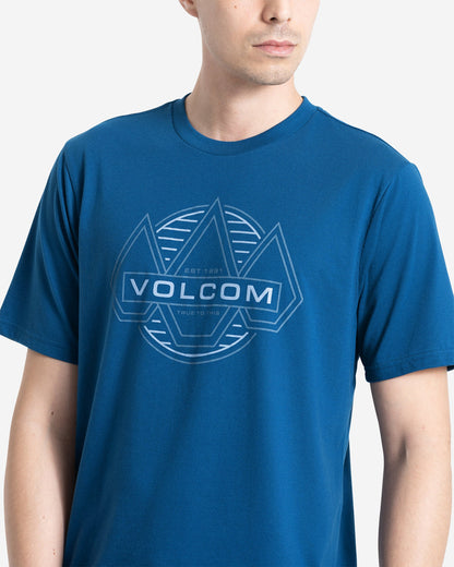 Men's Walker Short Sleeve Tee Cosmic Blue - Volcom