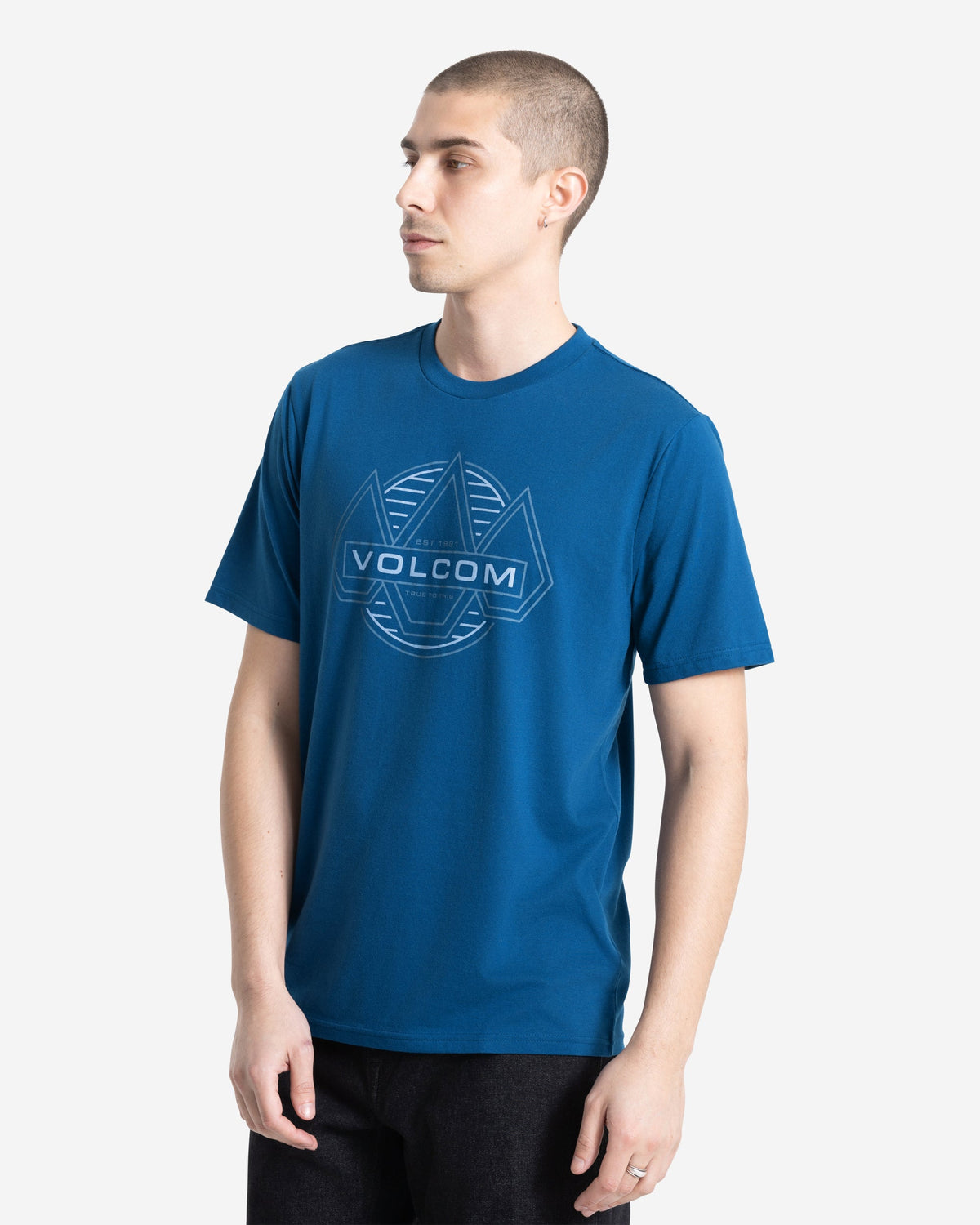 Men's Walker Short Sleeve Tee Cosmic Blue - Volcom