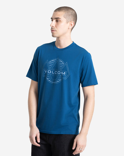 Men's Walker Short Sleeve Tee Cosmic Blue - Volcom