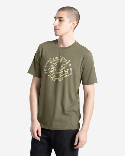 Men's Walker Short Sleeve Tee Dark Olive - Volcom
