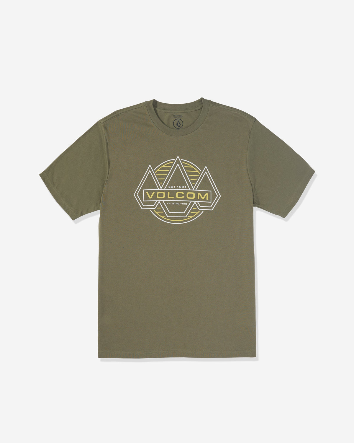 Men's Walker Short Sleeve Tee Dark Olive - Volcom
