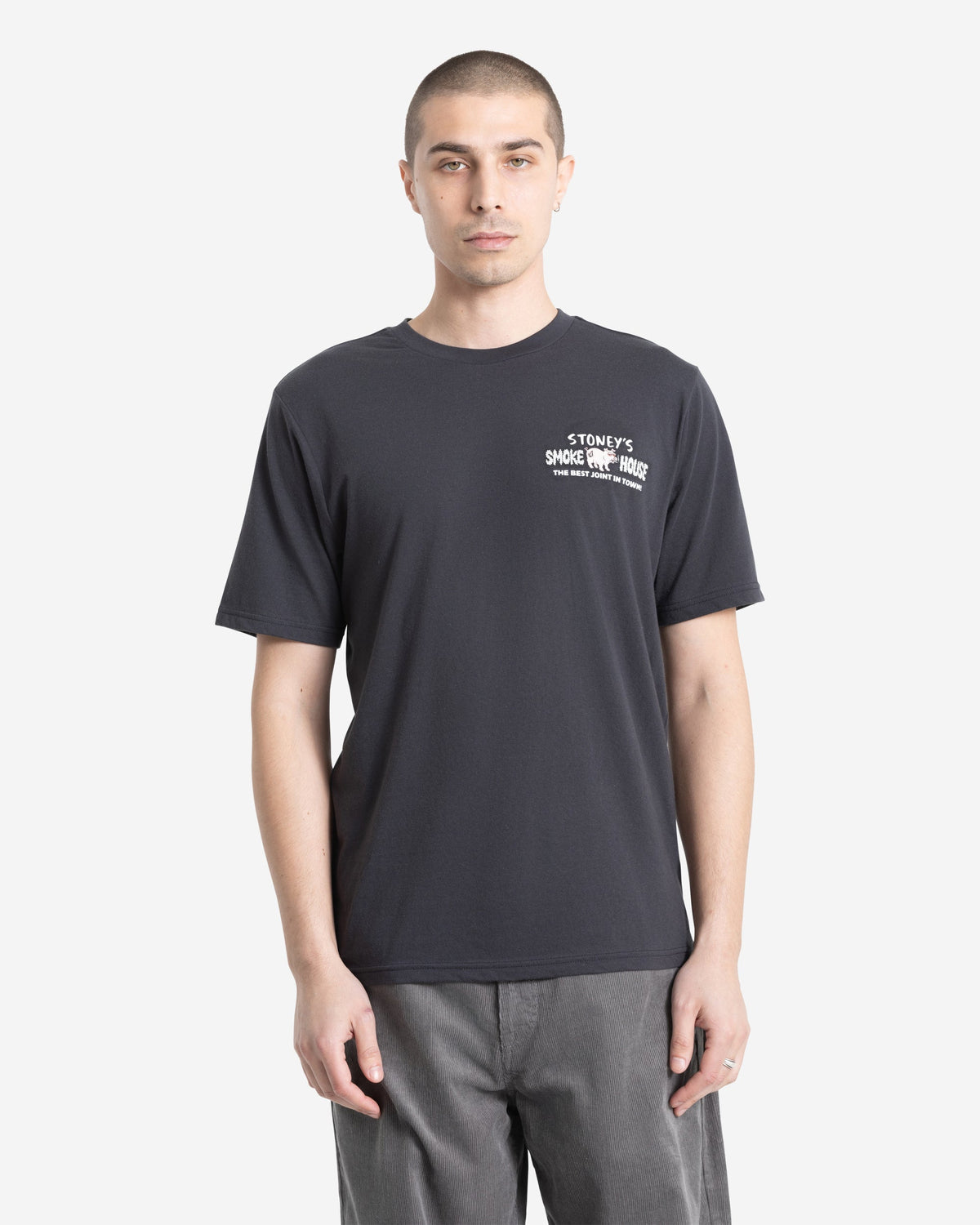Men's Smokeys Joint Short Sleeve Tee Washed Black Heather - Volcom