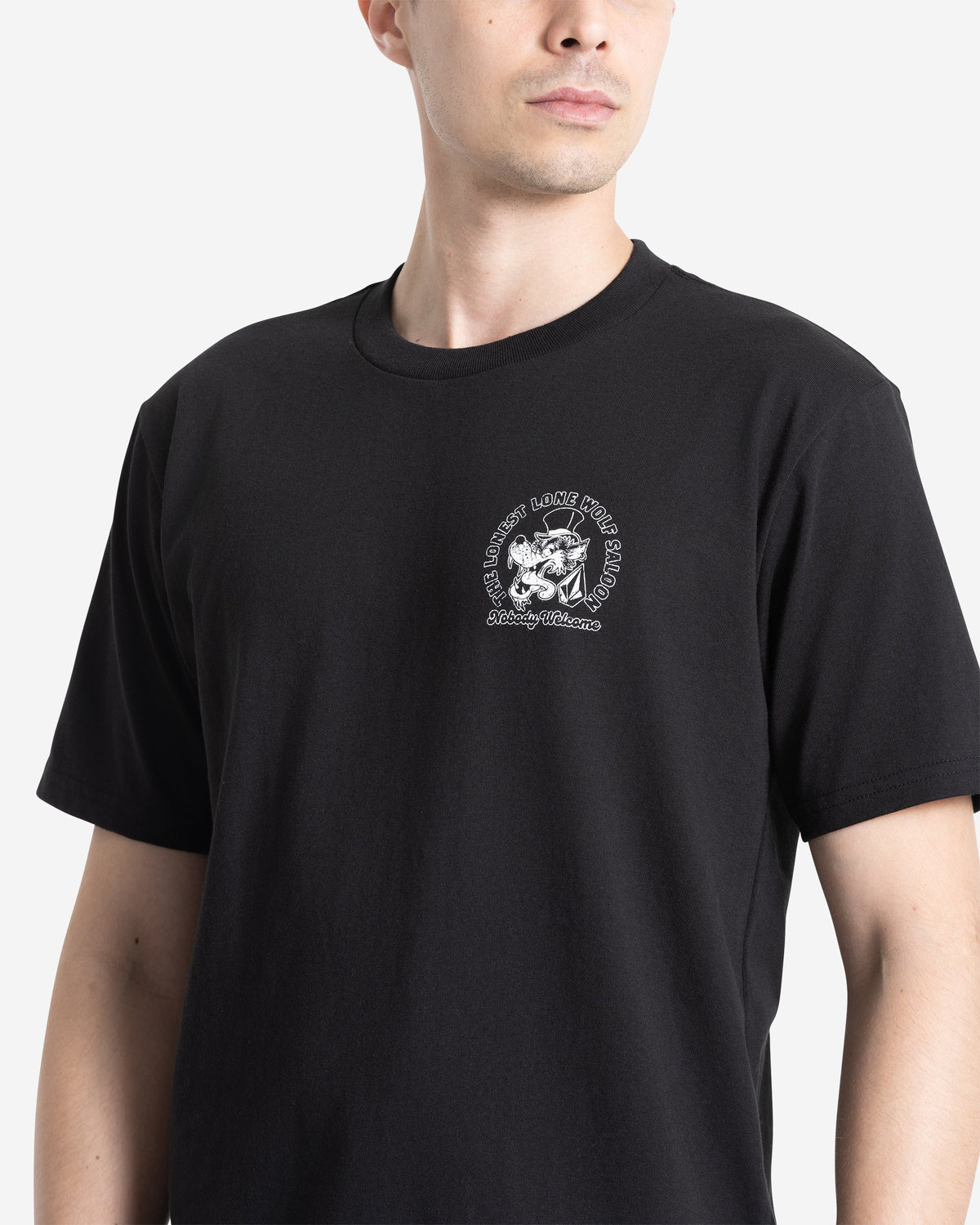 Men's Solo Wolf Short Sleeve Tee Black - Volcom