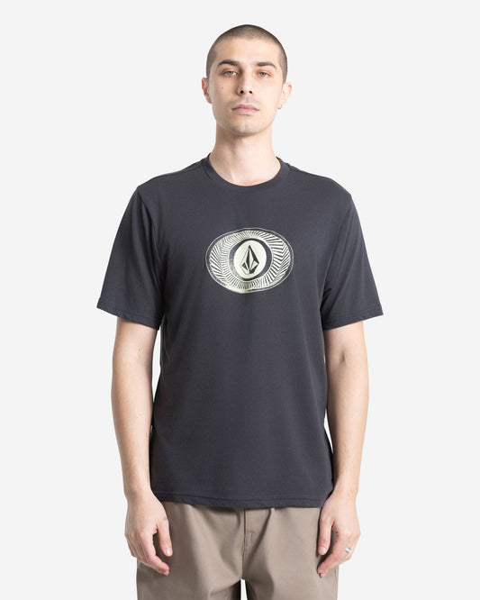 Men's Buckel Up Short Sleeve Tee Washed Black Heather - Volcom