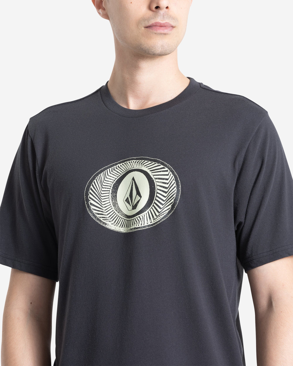Men's Buckel Up Short Sleeve Tee Washed Black Heather - Volcom
