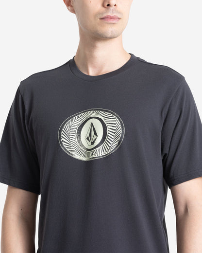 Men's Buckel Up Short Sleeve Tee Washed Black Heather - Volcom