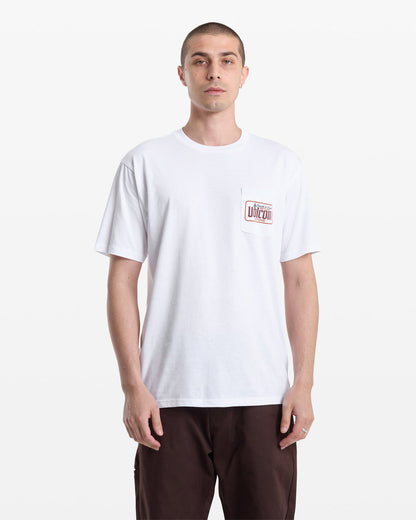Men's Single Barrel Pocket Short Sleeve Tee White - Volcom