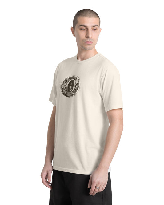 Men's Buckel Up Short Sleeve Tee Off White Heather - Volcom