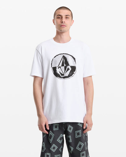 Men's Circle Split Short Sleeve Tee White - Volcom