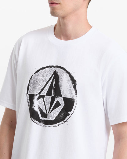 Men's Circle Split Short Sleeve Tee White - Volcom