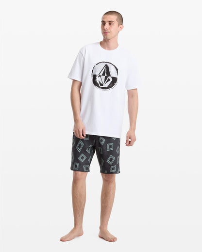 Men's Circle Split Short Sleeve Tee White - Volcom