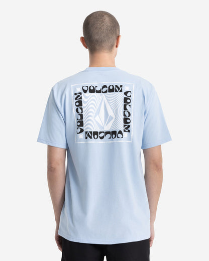 Men's Wavy Train Short Sleeve Tee Pastel Blue - Volcom
