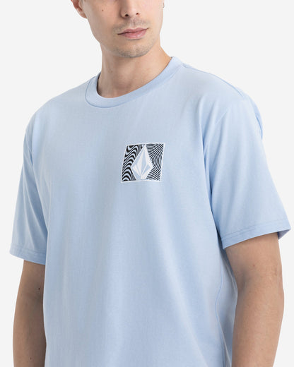 Men's Wavy Train Short Sleeve Tee Pastel Blue - Volcom