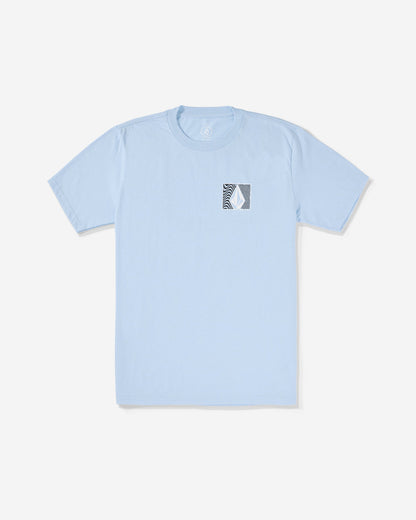 Men's Wavy Train Short Sleeve Tee Pastel Blue - Volcom