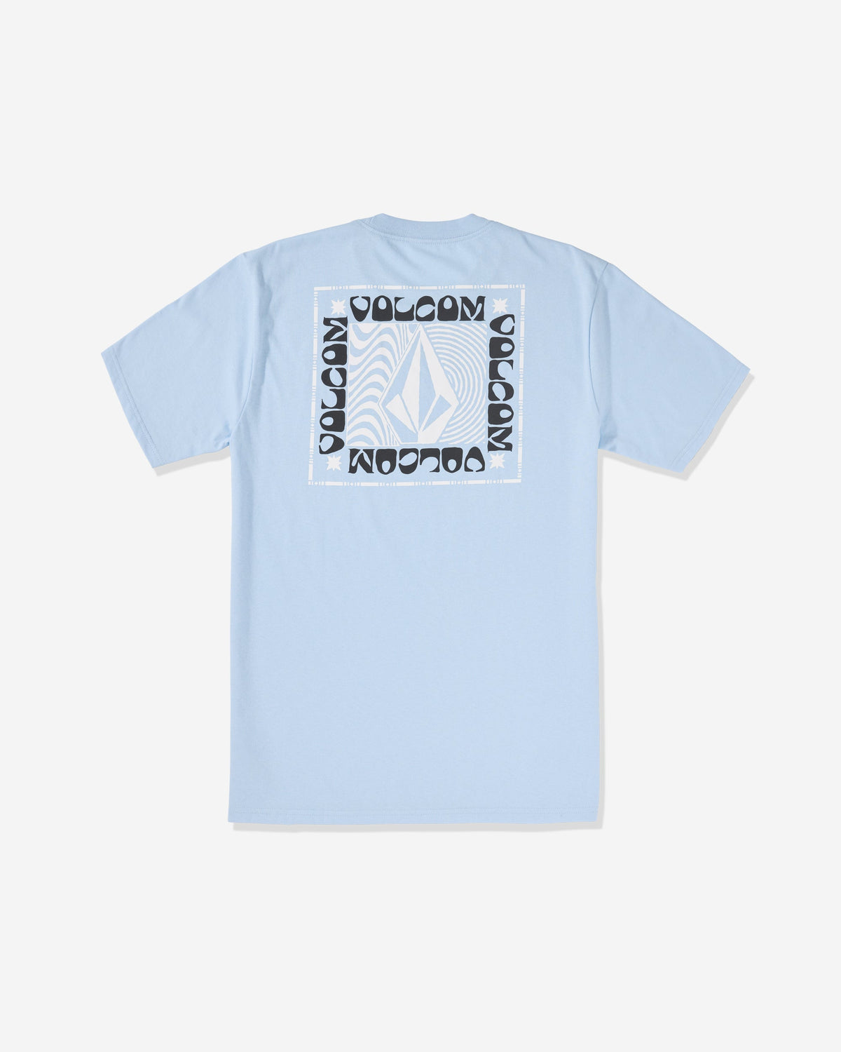 Men's Wavy Train Short Sleeve Tee Pastel Blue - Volcom