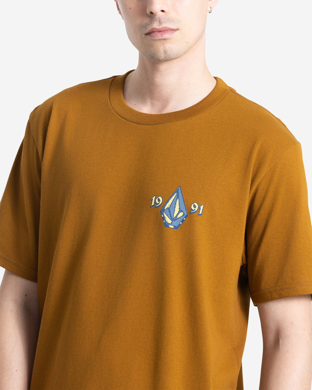Men's Countertop Short Sleeve Tee Major Brown - Volcom
