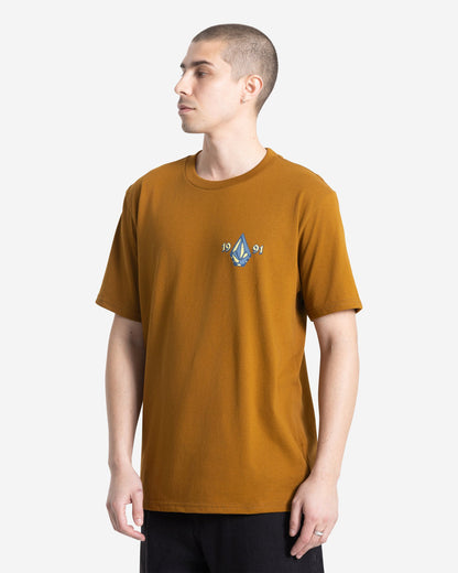 Men's Countertop Short Sleeve Tee Major Brown - Volcom