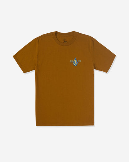 Men's Countertop Short Sleeve Tee Major Brown - Volcom