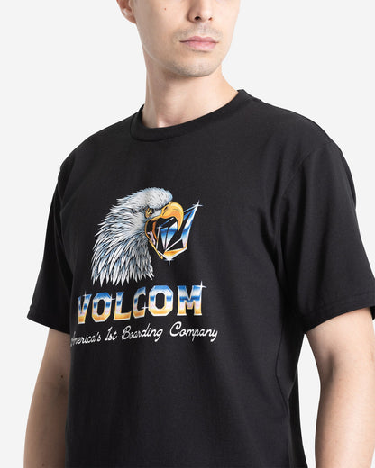 Men's American Steel Short Sleeve Tee Black - Volcom