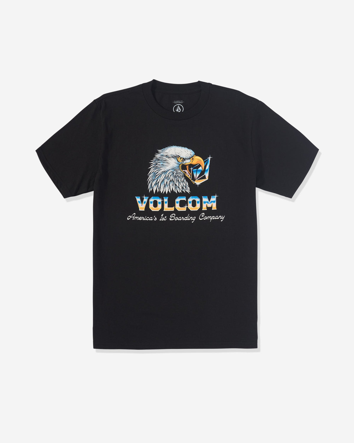 Men's American Steel Short Sleeve Tee Black - Volcom
