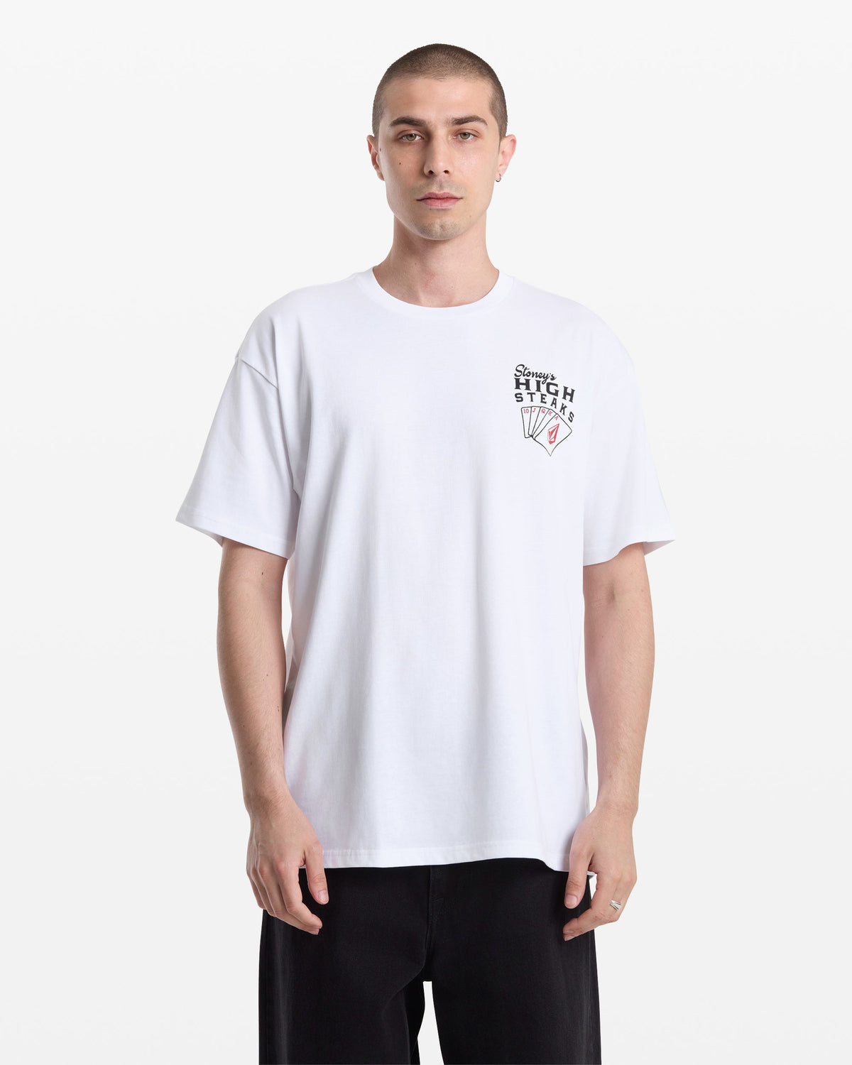 Men's High Steaks Short Sleeve Tee White - Volcom