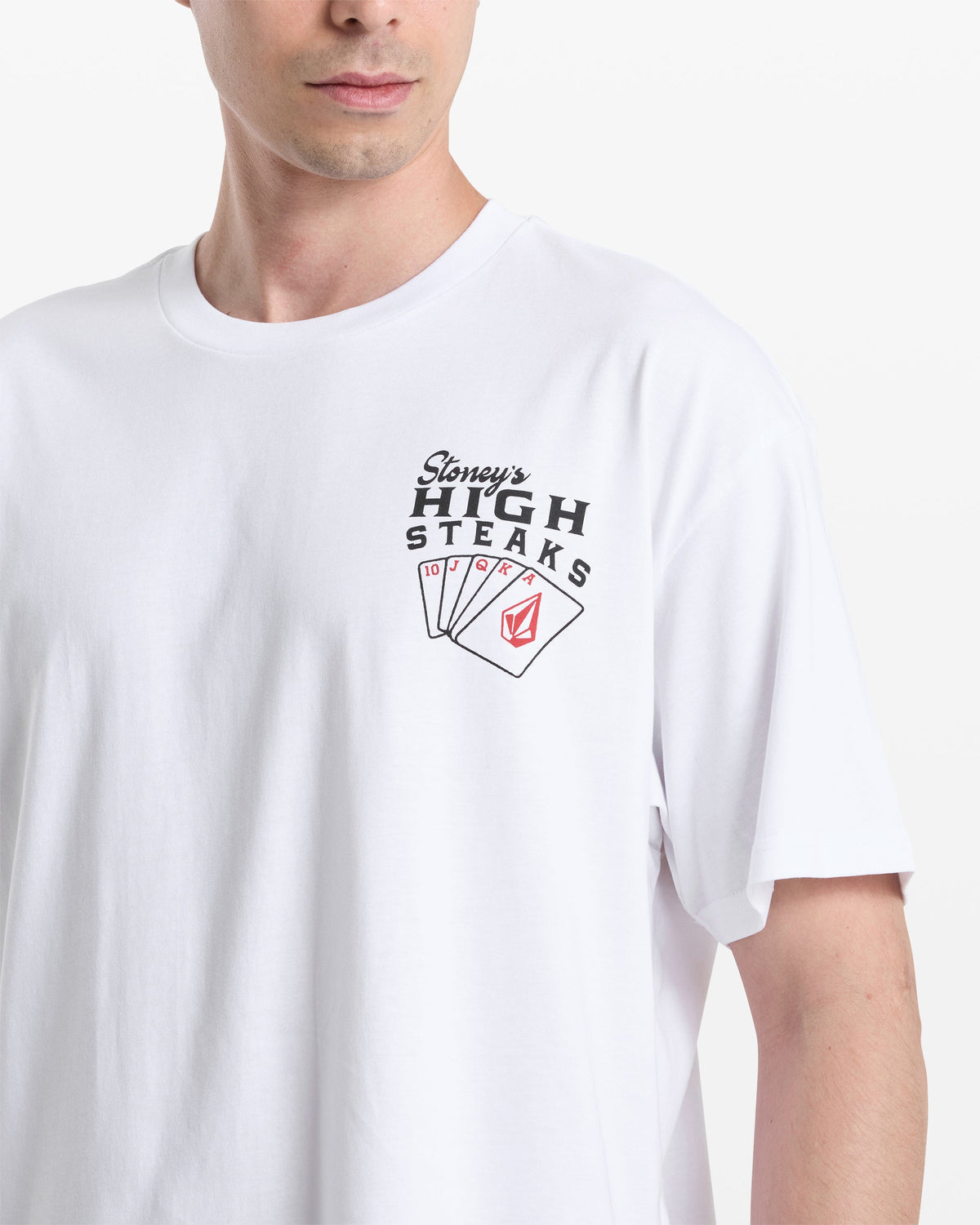 Men's High Steaks Short Sleeve Tee White - Volcom