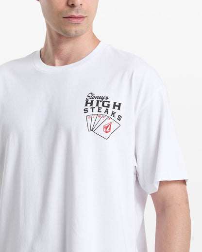Men's High Steaks Short Sleeve Tee White - Volcom