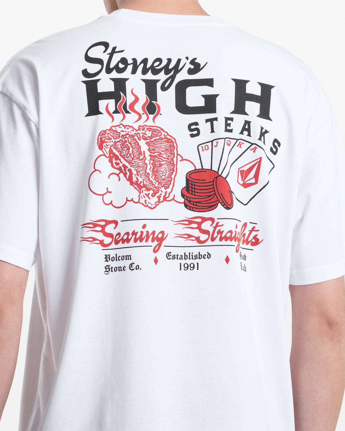 Men's High Steaks Short Sleeve Tee White - Volcom